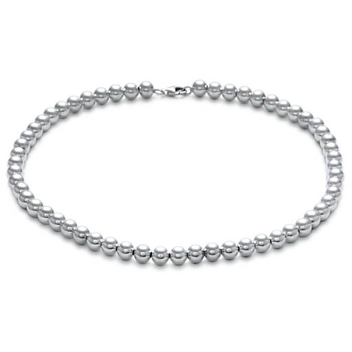 18" Beads Necklace in Sterling Silver (8 mm) | Blue Nile