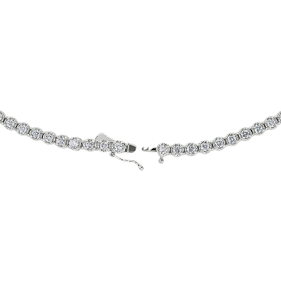 Closeup view of the bracelet clasp
