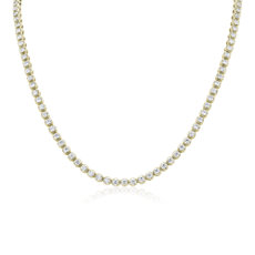 NEW Straight Eternity Necklace in Yellow Gold (9.97 ct. tw.)