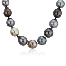 Tahitian Pearl Necklace in 18k White Gold (15-16.6mm)