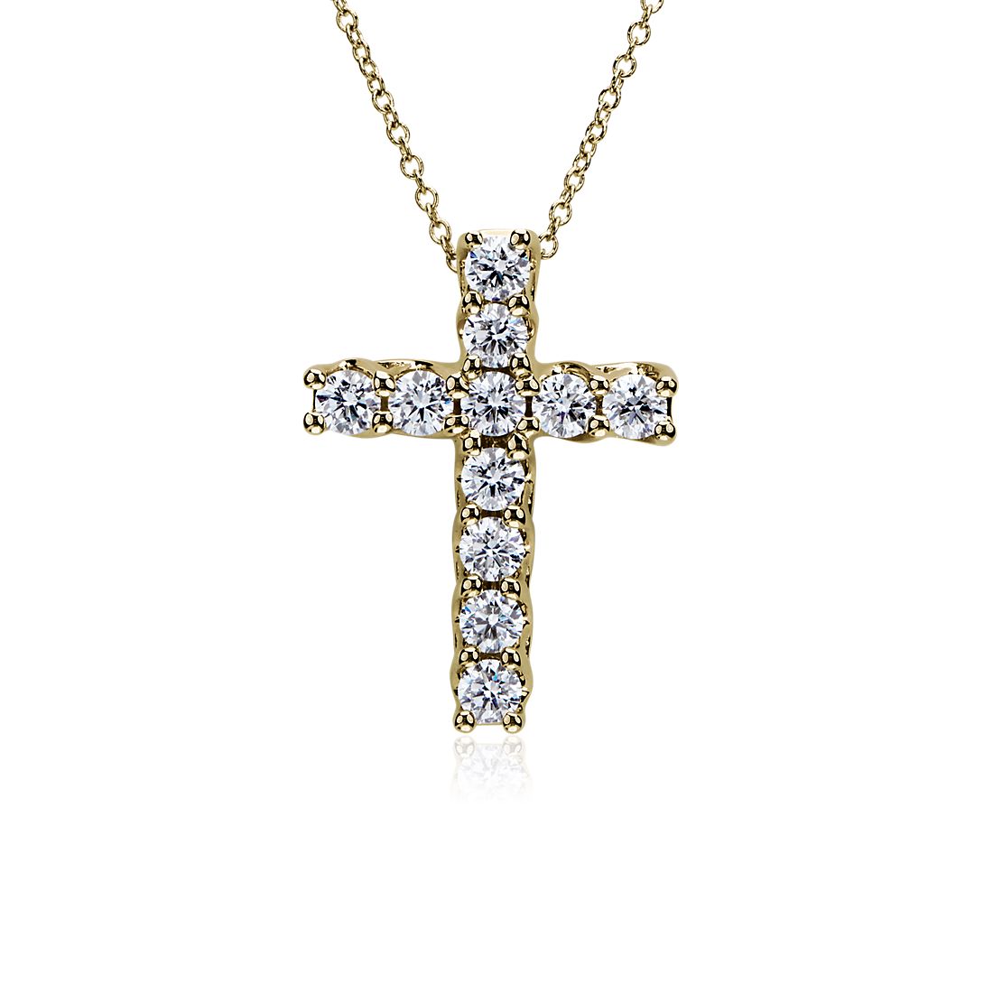 Tessere Diamond Cross Pendant in 14k Yellow Gold (1 1/2 ct. tw.)