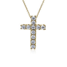 NEW Tessere Diamond Cross Pendant in 14k Yellow Gold (1 1/2 ct. tw.)