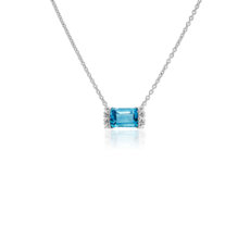 Topaz Candy Necklace in 18k White Gold