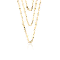 18&quot; Triple Strand Valentino Chain in 14k Yellow Gold (2.2 mm)