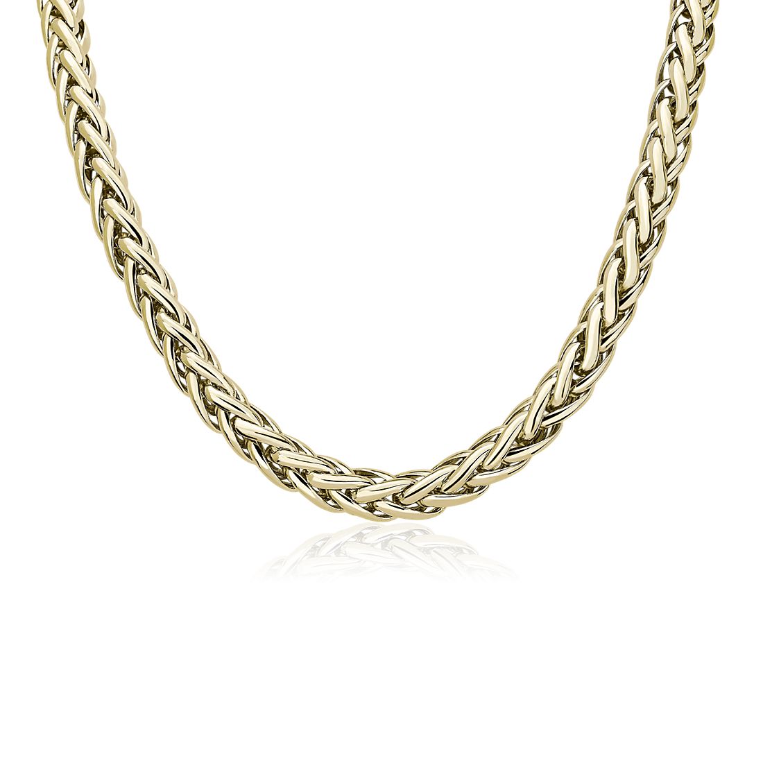 18" Woven Necklace in 14k Yellow Gold (7.9 mm)