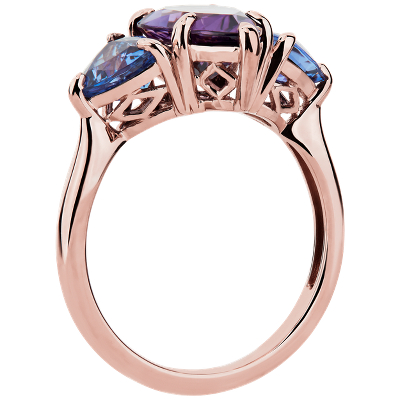 Side profile view of ring
