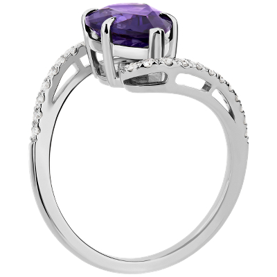 Side profile view of ring