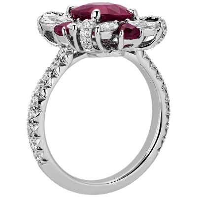 Side profile view of ring