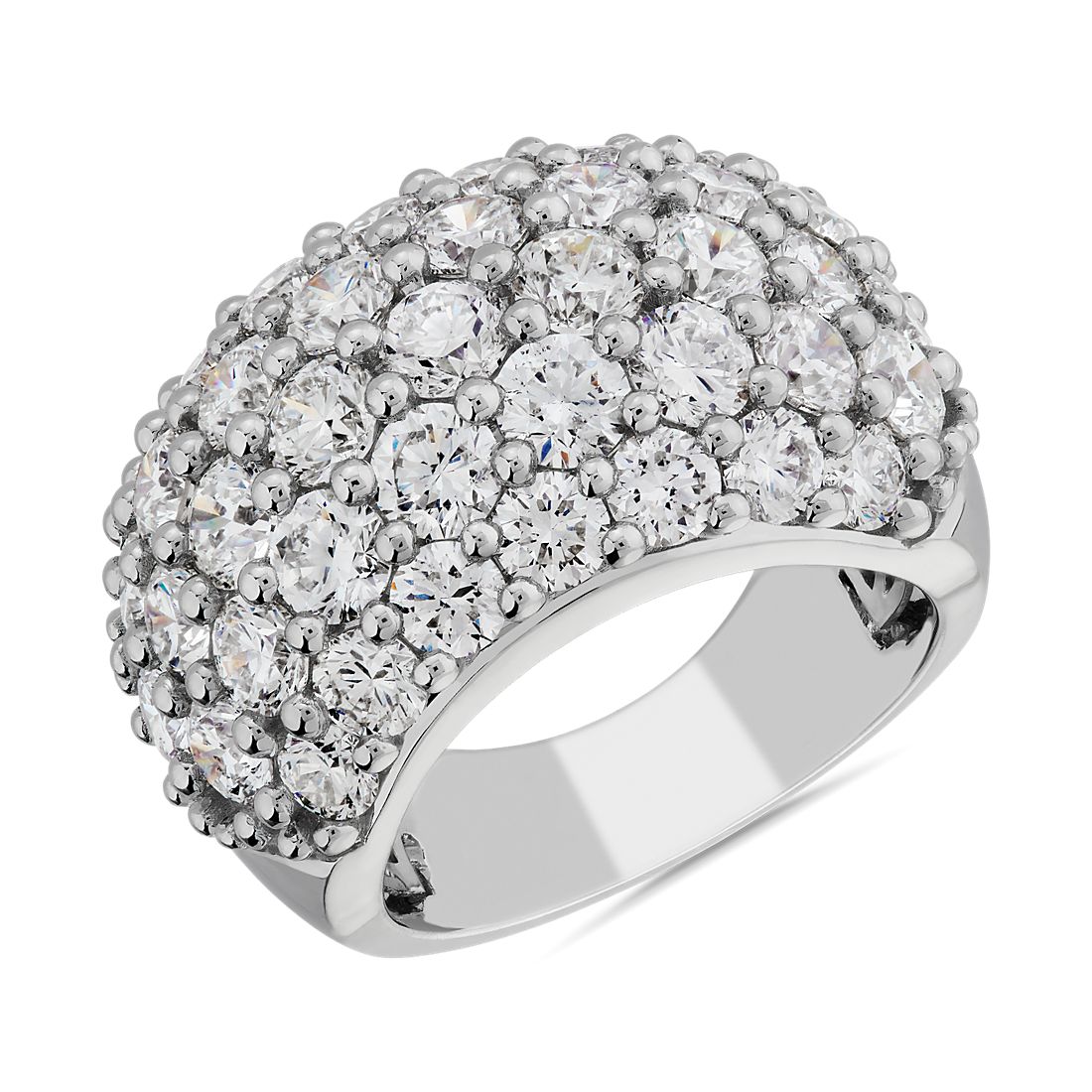 Pavé Diamond Fashion Ring in 14k White Gold (7 ct. tw.)