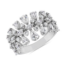 Pear and Marquise Diamond Fashion Ring in 14k White Gold (1.57 ct. tw.)