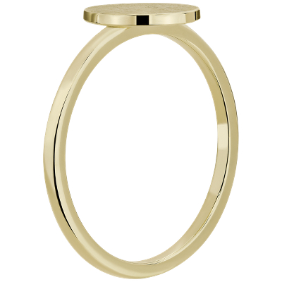Side profile view of ring