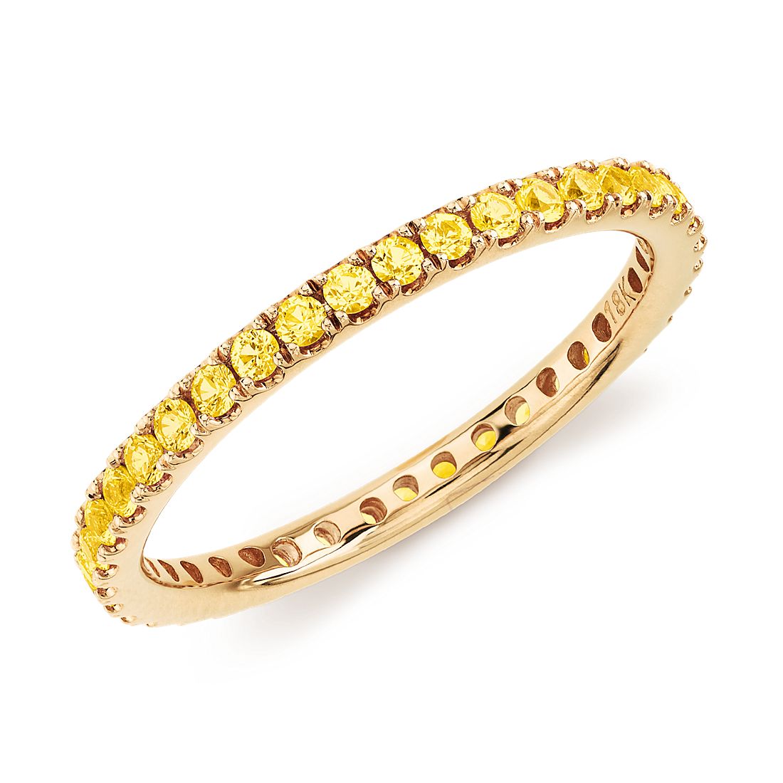 Yellow Sapphire Eternity Ring in 18k Yellow Gold