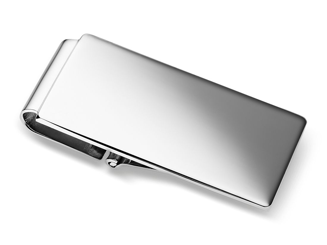 Sterling Silver Mens Accessory Money Clips Solid 25 mm 53 mm Money Clip 