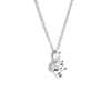 LIGHTBOX Lab-Grown Diamond Round Solitaire Pendant Necklace in 14k White Gold (1/2 ct. tw.)