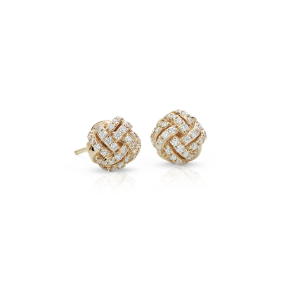 gold and diamond earrings