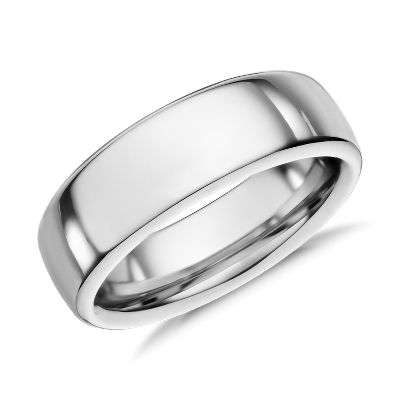 Low Dome Comfort Fit Wedding Ring In Cobalt 65mm Blue Nile Lt