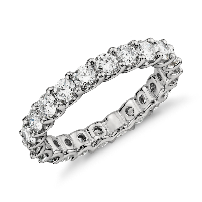 Luna diamond top eternity ring
