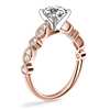 Milgrain Marquise and Dot Diamond Engagement Ring in 14k Rose Gold (0.20 ct. tw.) 