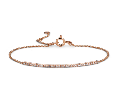 thin rose gold bracelet