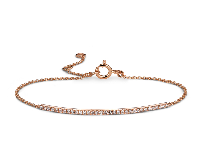 rose gold and white gold bracelet