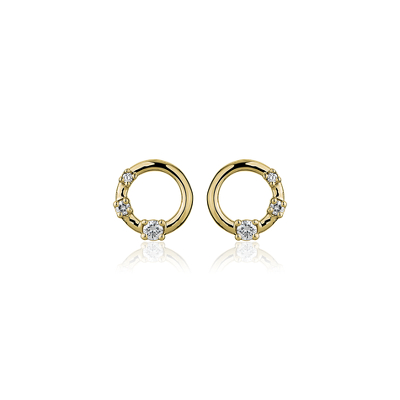 18ct Gold Diamond Stud Earrings Jewellery Prouds The Jewellers