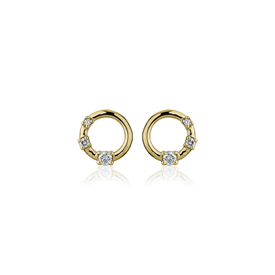 18ct Gold Diamond Stud Earrings Jewellery Prouds The Jewellers