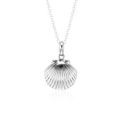 Mini Sea Shell Locket In Sterling Silver Blue Nile
