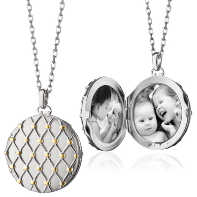 25th wedding anniversary gift ideas for wife #3: Silver locket