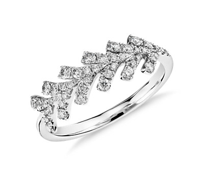 Monique Lhuillier Wishbone Diamond Ring in Platinum Monique Lhuillier Wishbone Diamond Ring in Platinum