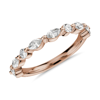 Monique Lhuillier Marquise Diamond Ring in 18k Rose Gold