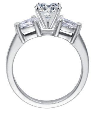 Monique Lhuillier Milgrain Halo Diamond Engagement Ring in Platinum ...