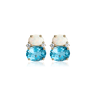 blue topaz earrings
