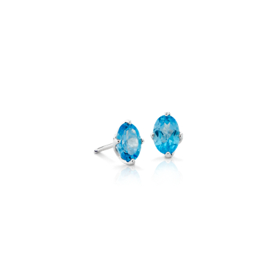 blue stud earrings