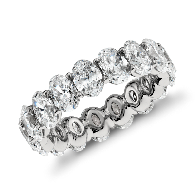 Oval Diamond Eternity Ring in Platinum (5.00 ct. tw ... (512 x 512 Pixel)