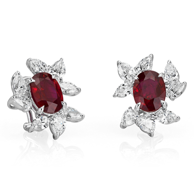 ruby earrings