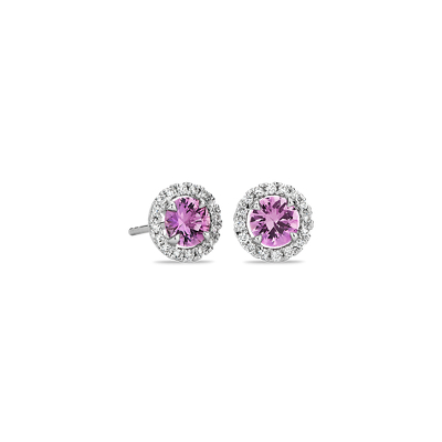 pink stud earrings