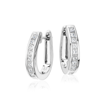 silver and diamond earrings