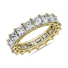 NEW Princess Cut Diamond Eternity Ring in 18k Yellow Gold (4.20 ct. tw.)