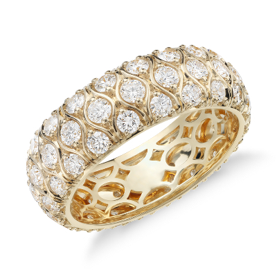 Radiance Diamond Eternity Ring in 18k Yellow Gold (2.25 ct