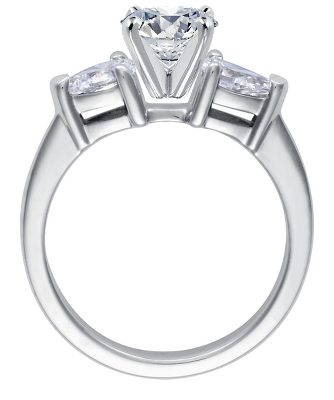 five carat cartier cathedral pave ring
