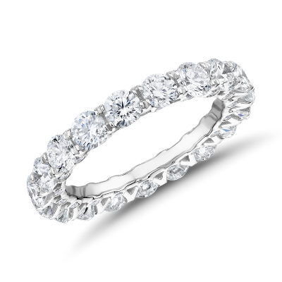Royal Crown Diamond Eternity Ring In Platinum 3 Ct Tw Blue Nile