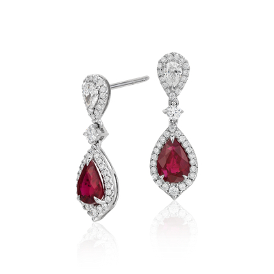 ruby earrings