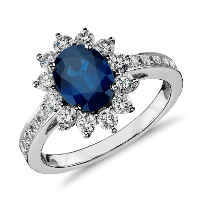 Image result for diamond and sapphire ring