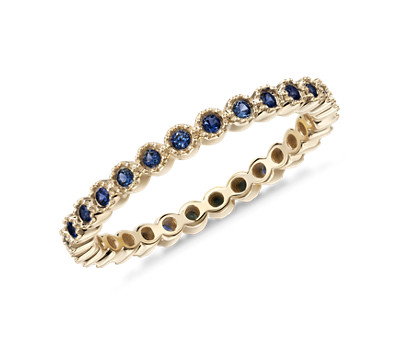 Sapphire Eternity Ring in 14k Yellow Gold Sapphire Eternity Ring in 14k Yellow Gold