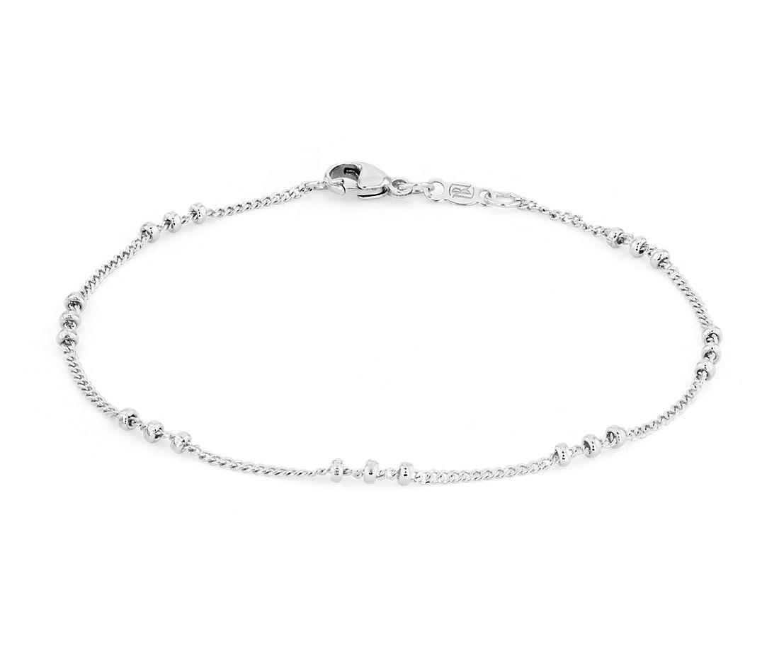 7" Saturn Chain Bracelet in Sterling Silver