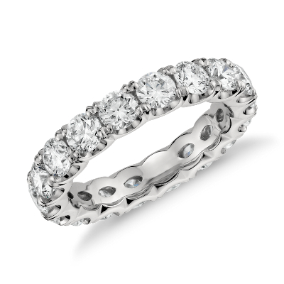 Floating Diamond Eternity Ring in Platinum (3 ct. tw.) | Blue Nile