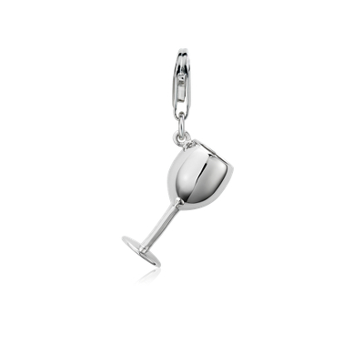 Wine Glass Charm In Sterling Silver Blue Nile