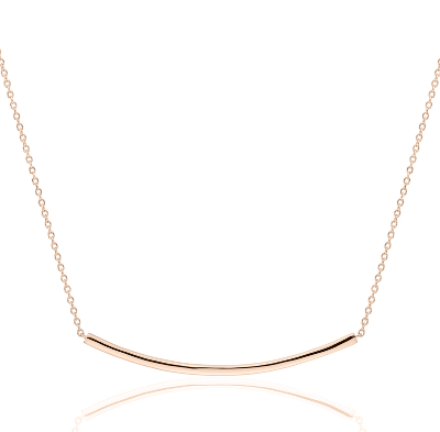 smile necklace gold