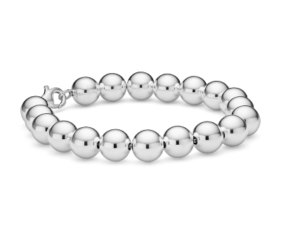 silver bead bracelet