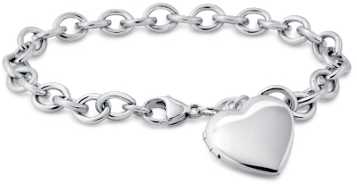 Sweetheart Locket Bracelet in Sterling 